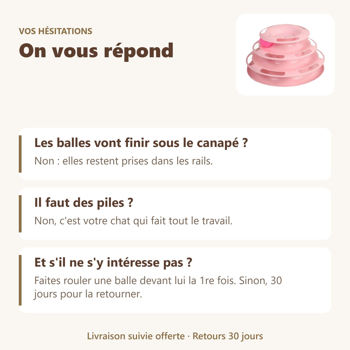Jouet chat : vos questions, nos réponses