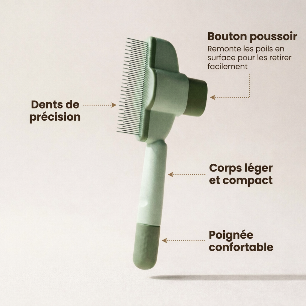 Brosse chat autonettoyante – détail du produit 2