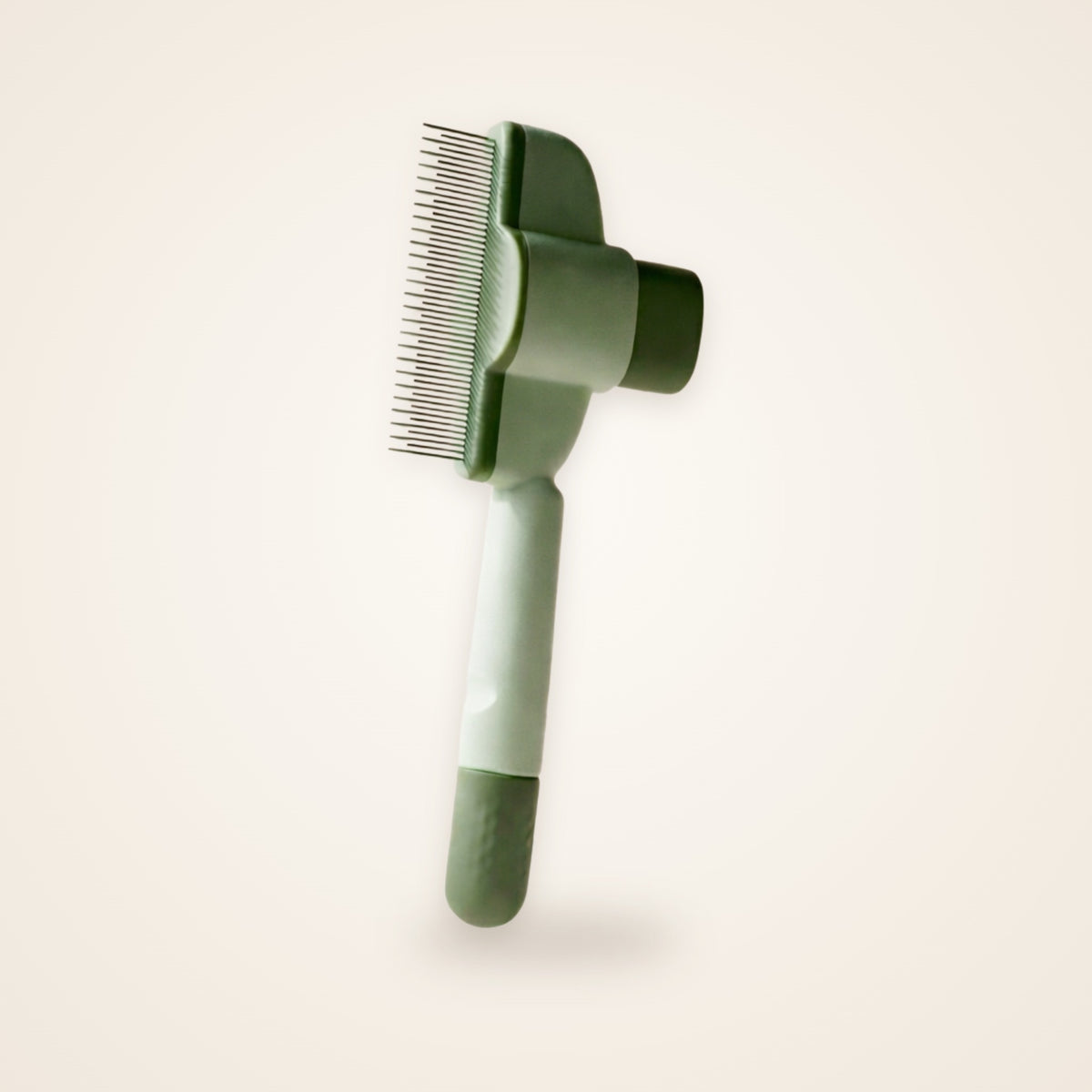 Brosse chat autonettoyante – poils longs et courts, dents inox arrondies