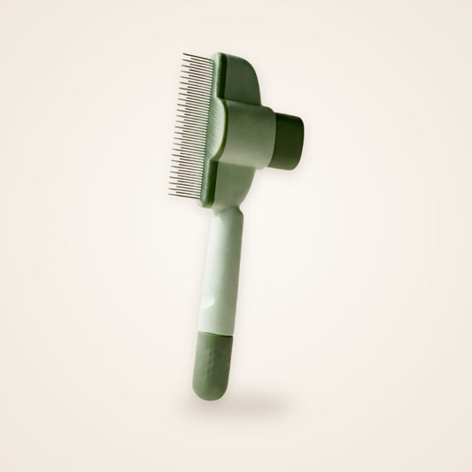 Kit anti-poils chat – brosse autonettoyante + gant