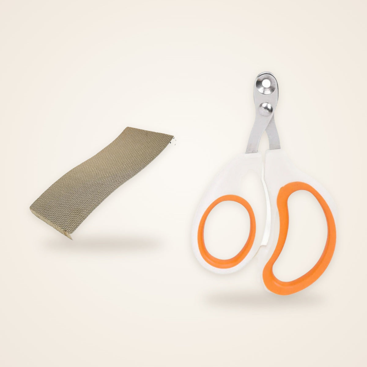 Kit griffes chat : planche griffoir + coupe-griffe