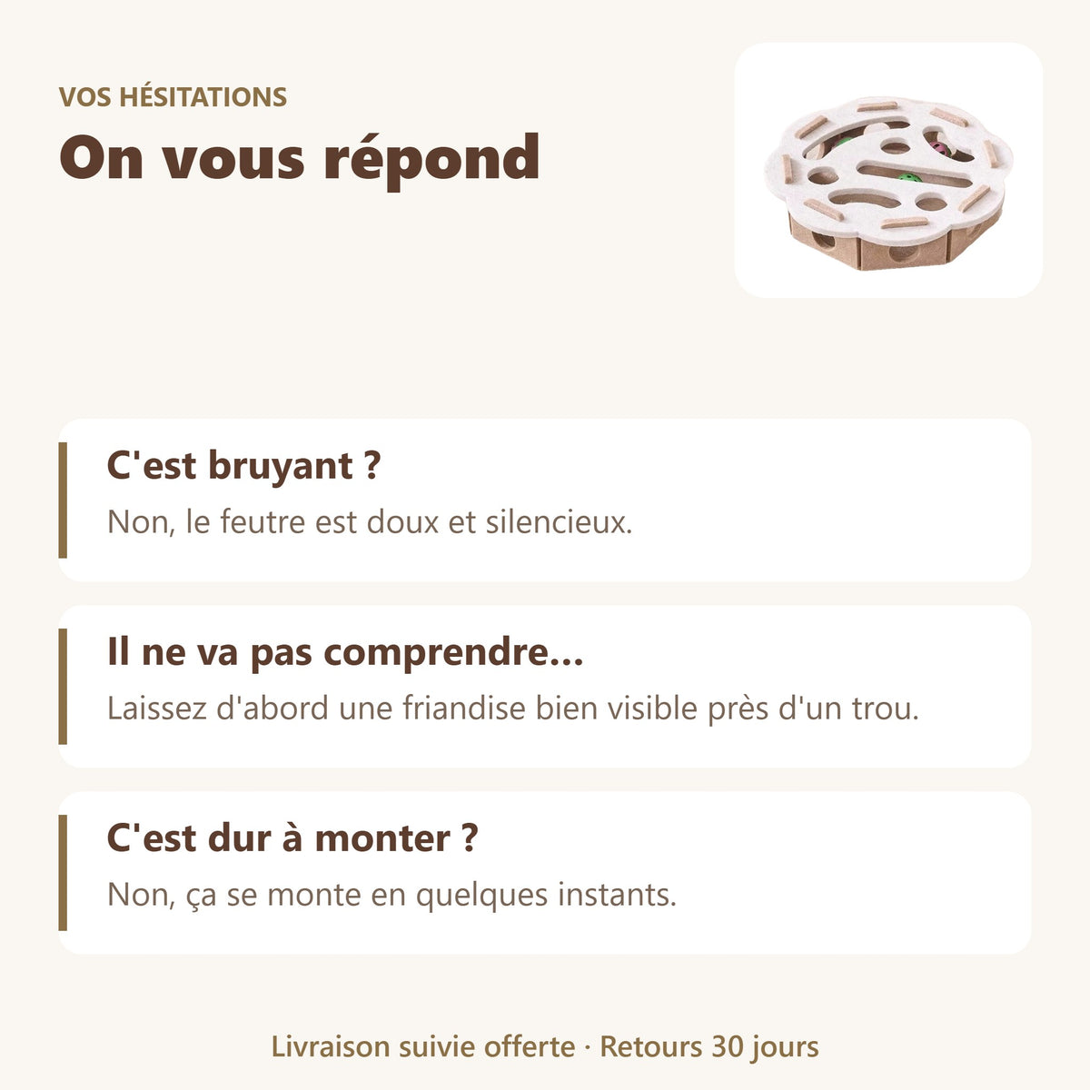 Jouet chat interactif : vos questions, nos réponses