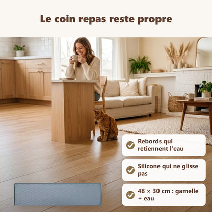 Tapis gamelle chat en silicone : ses bénéfices au quotidien